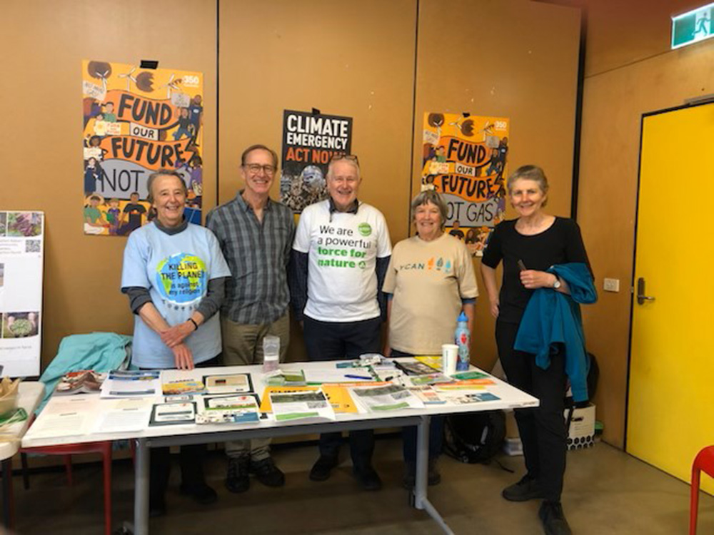 Kathy (far left) from St Bartholomew’s Climate Action Group with other members of the Yarra Climate Action Alliance. © Kathy Kozlowski. Used with permission.