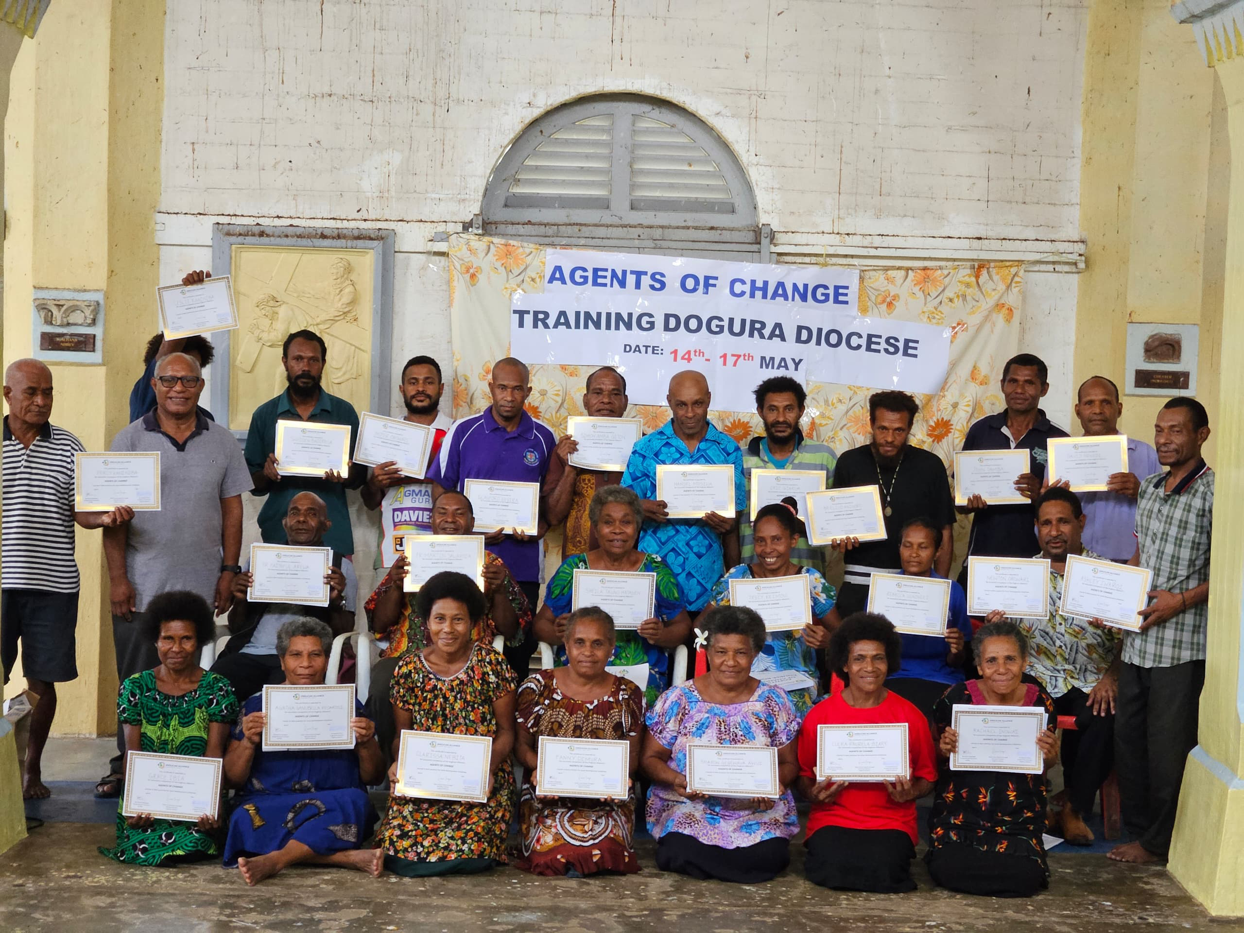 Agents of Change graduates in Dogura Diocese © ACPNG. Used with permission.