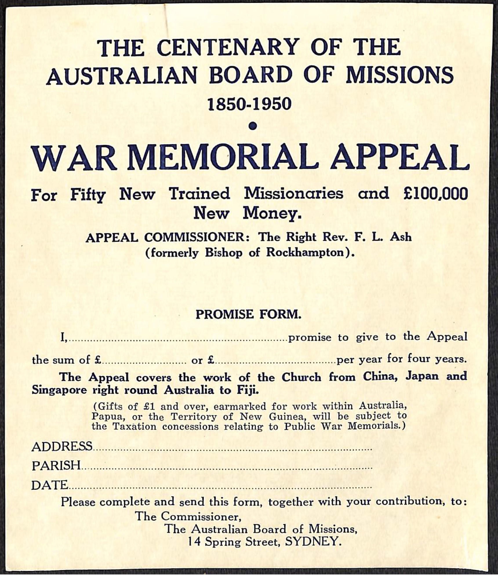 War Memorial Appeal Image. © Used with permission.