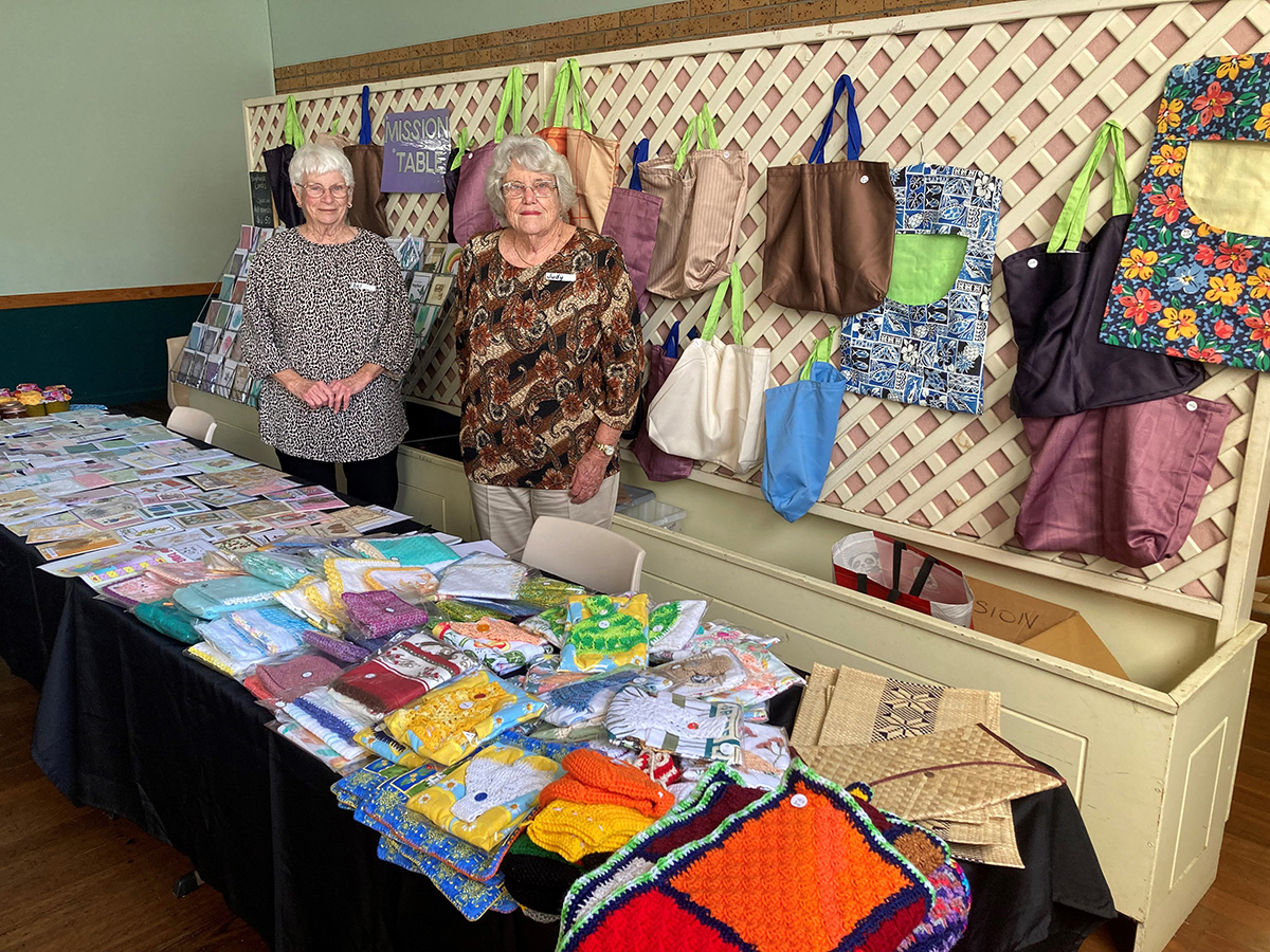 The Telarah Rutherford Mission Morning Tea craft stall. © Meagan Schwarz, ABM.