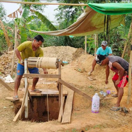 These villagers are digging a tube well as part of work supported by CPM in Myanmar. © CPM. Used with permission.